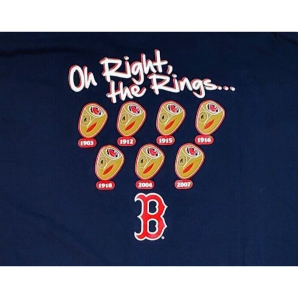 Boston Red Sox Why So Jealous Blue T-shirt Men's 2XL Short Sleeve Crew Majestic